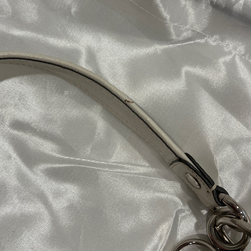 COACH POPPY GROOVY Grey and White Leather Purse - Picture 15 of 15